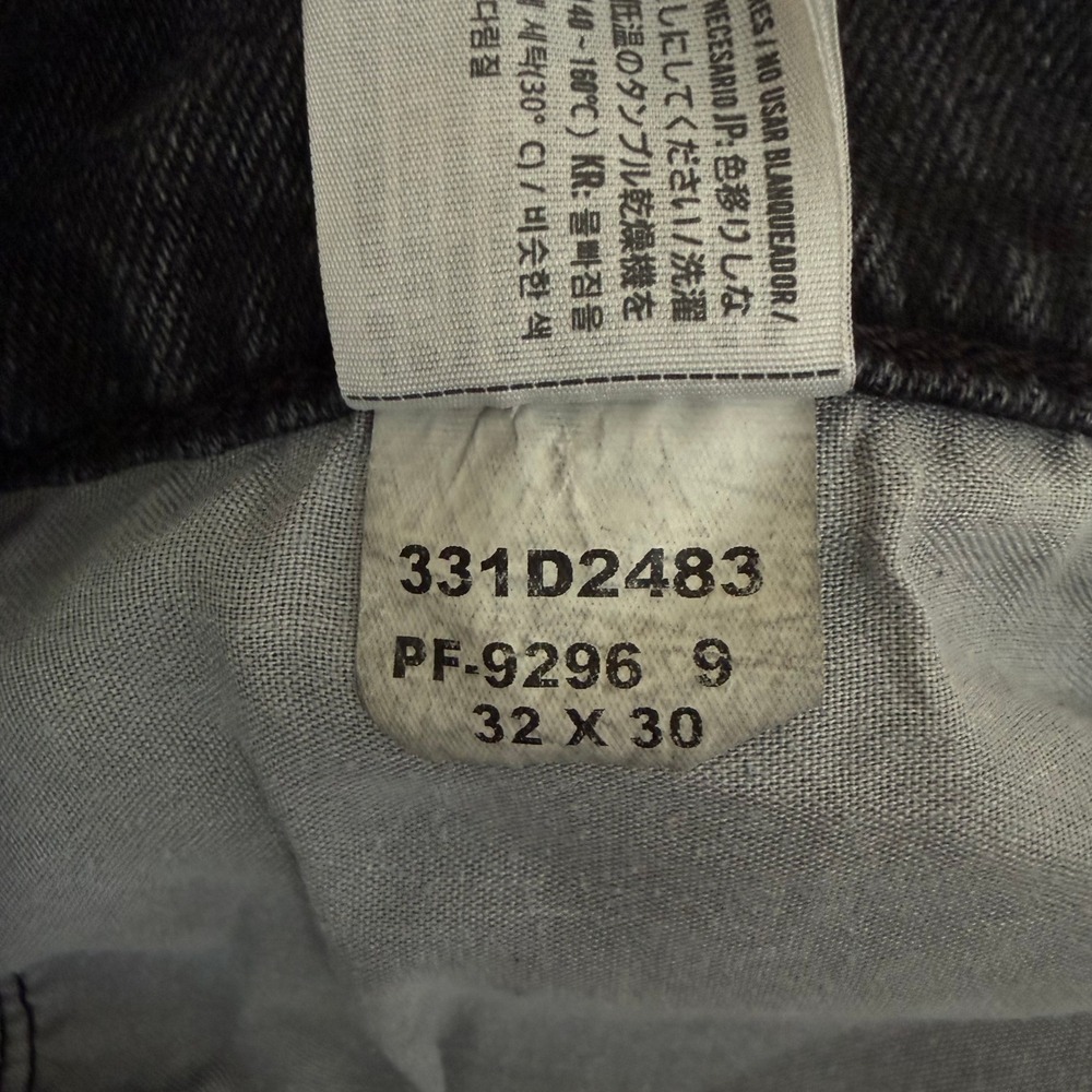 Hollister Baggy Jeans Mens 32x29 Washed Black Relaxed Fit Denim Y2K Streetwear - Picture 14 of 14